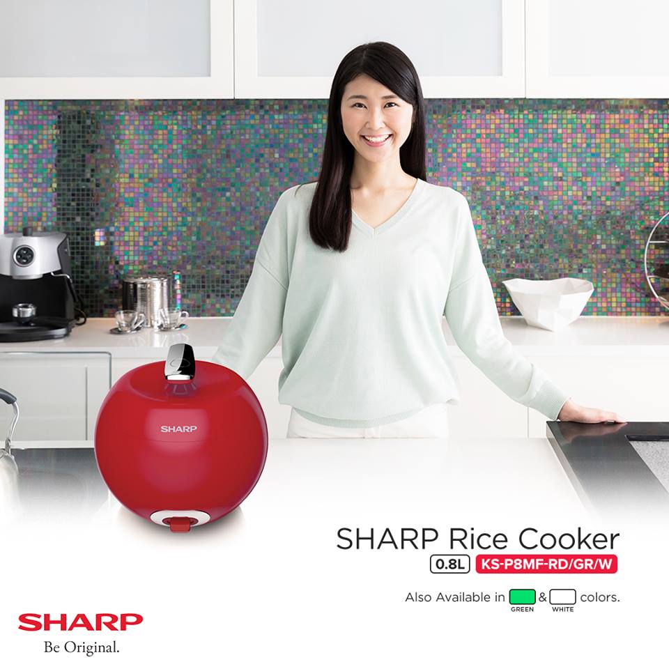 SharpAppleShapeRiceCookerKS-P8MF0.7Liters_4Cups_-5