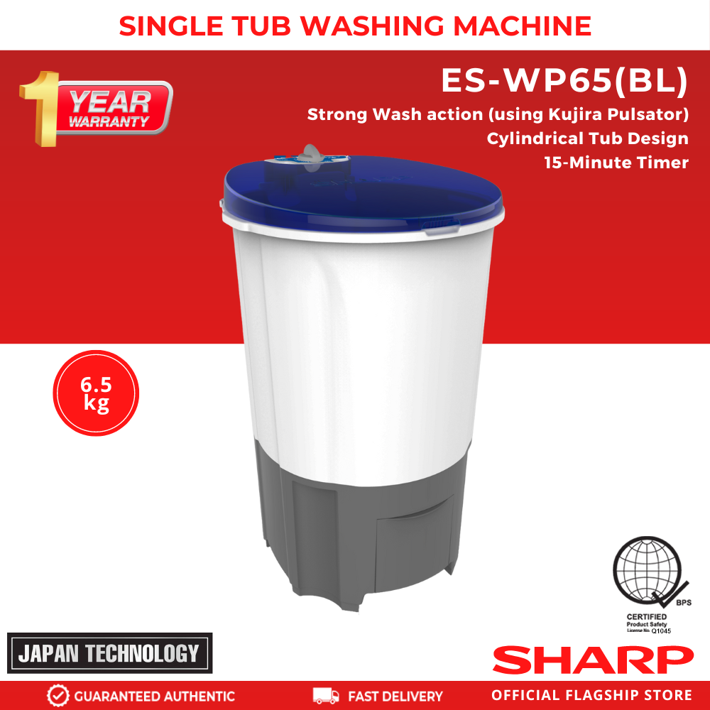 SharpES-WP55_BL_SingleTubWashingMachine-1