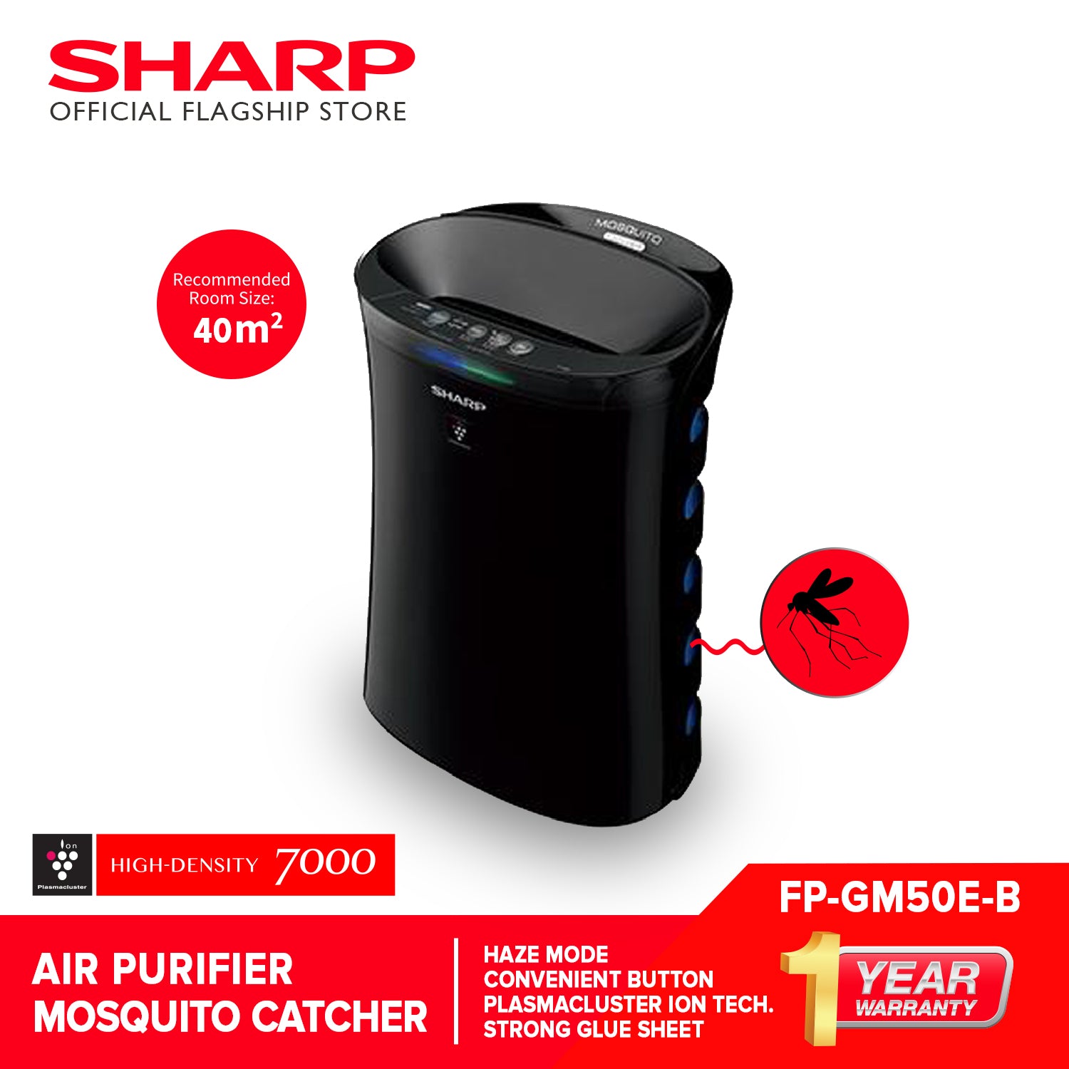 SharpFP-GM50E-BAirPlasmaclusterAirPurifierwithMosquitoCatcher-1