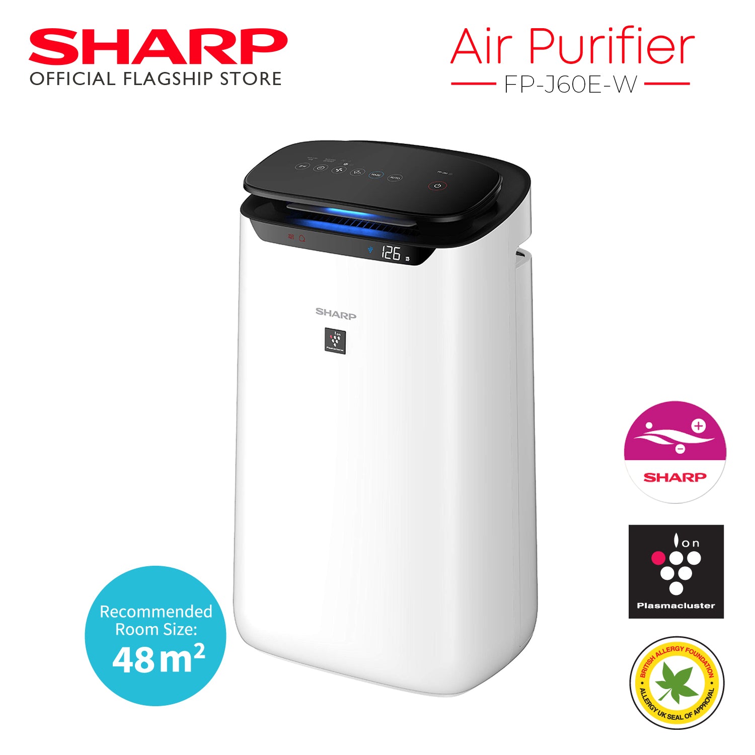 SharpFP-J60E-WAirPlasmaclusterAirPurifier-7