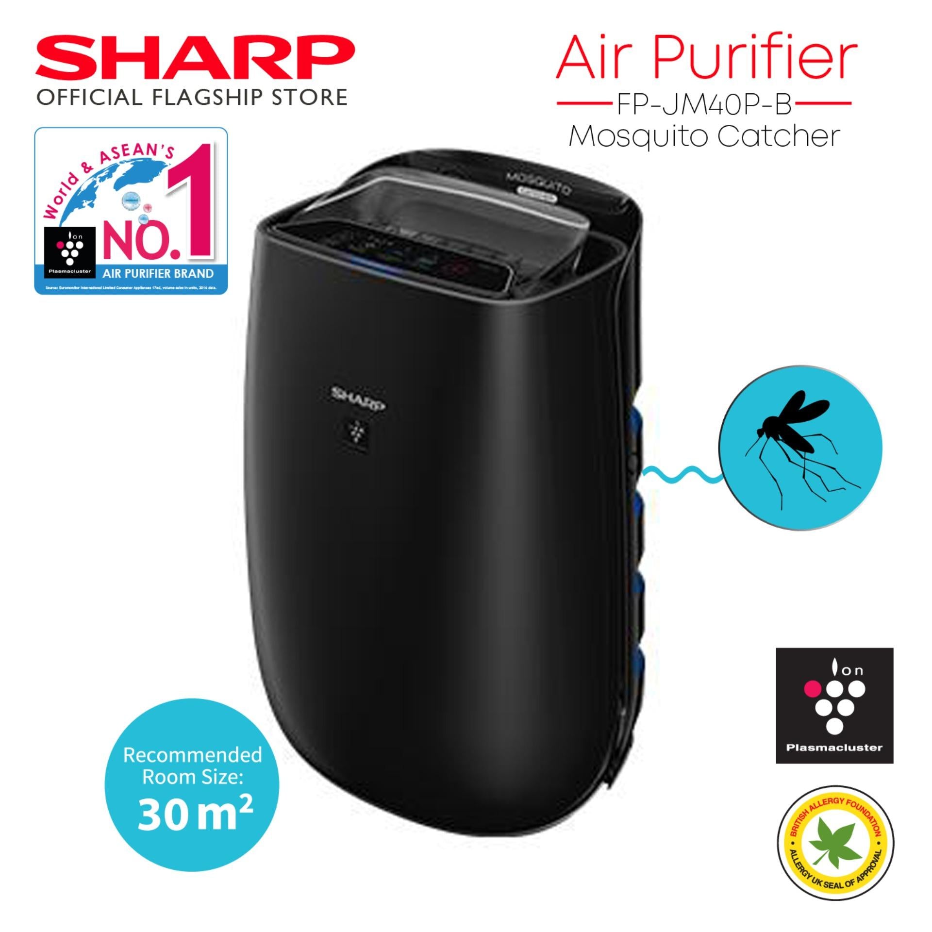 SharpFP-JM40P-BAirPlasmaclusterAirPurifierwithMosquitoCatcher-5