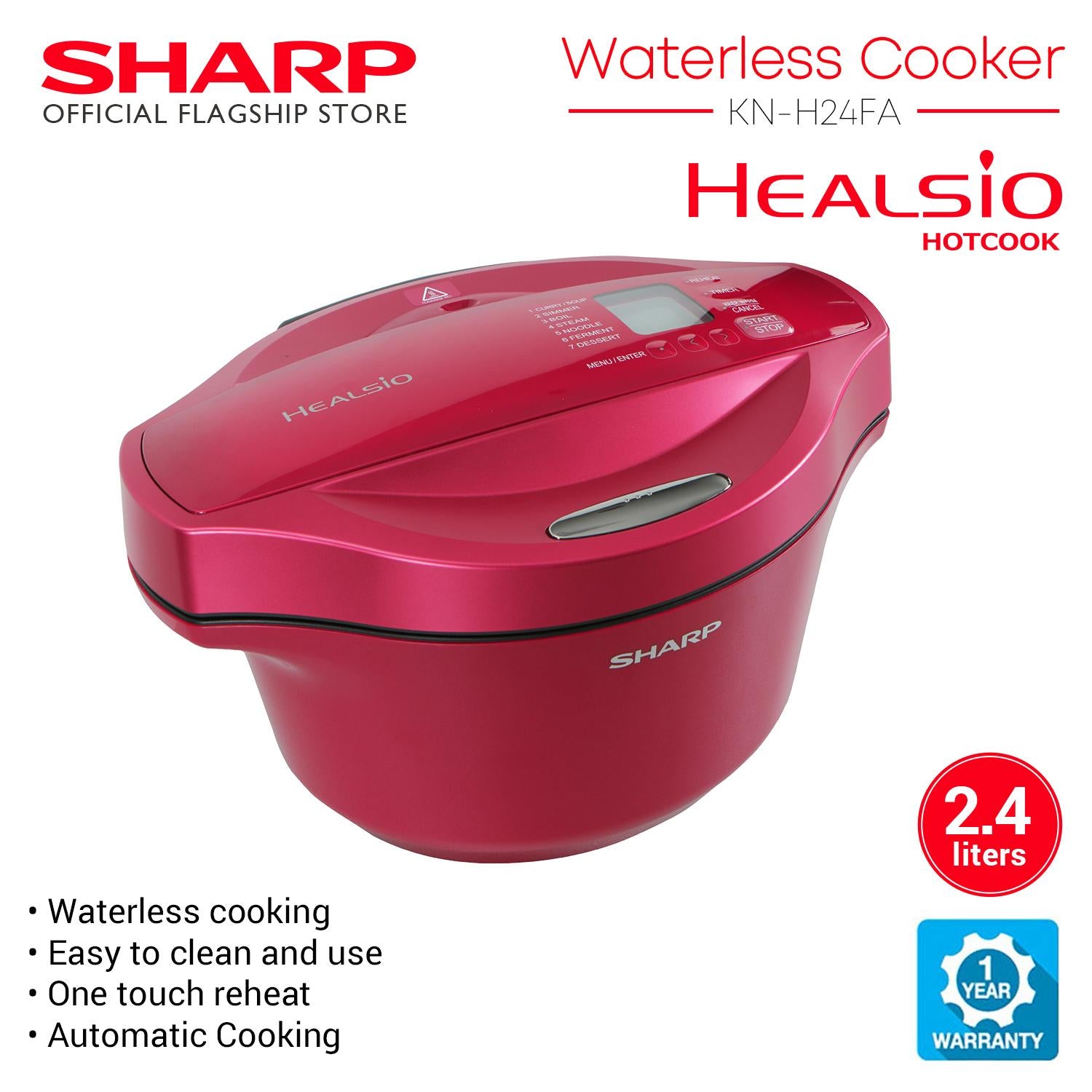 SharpHealsioHotcookKN-H24FAWaterlessCooker-R2