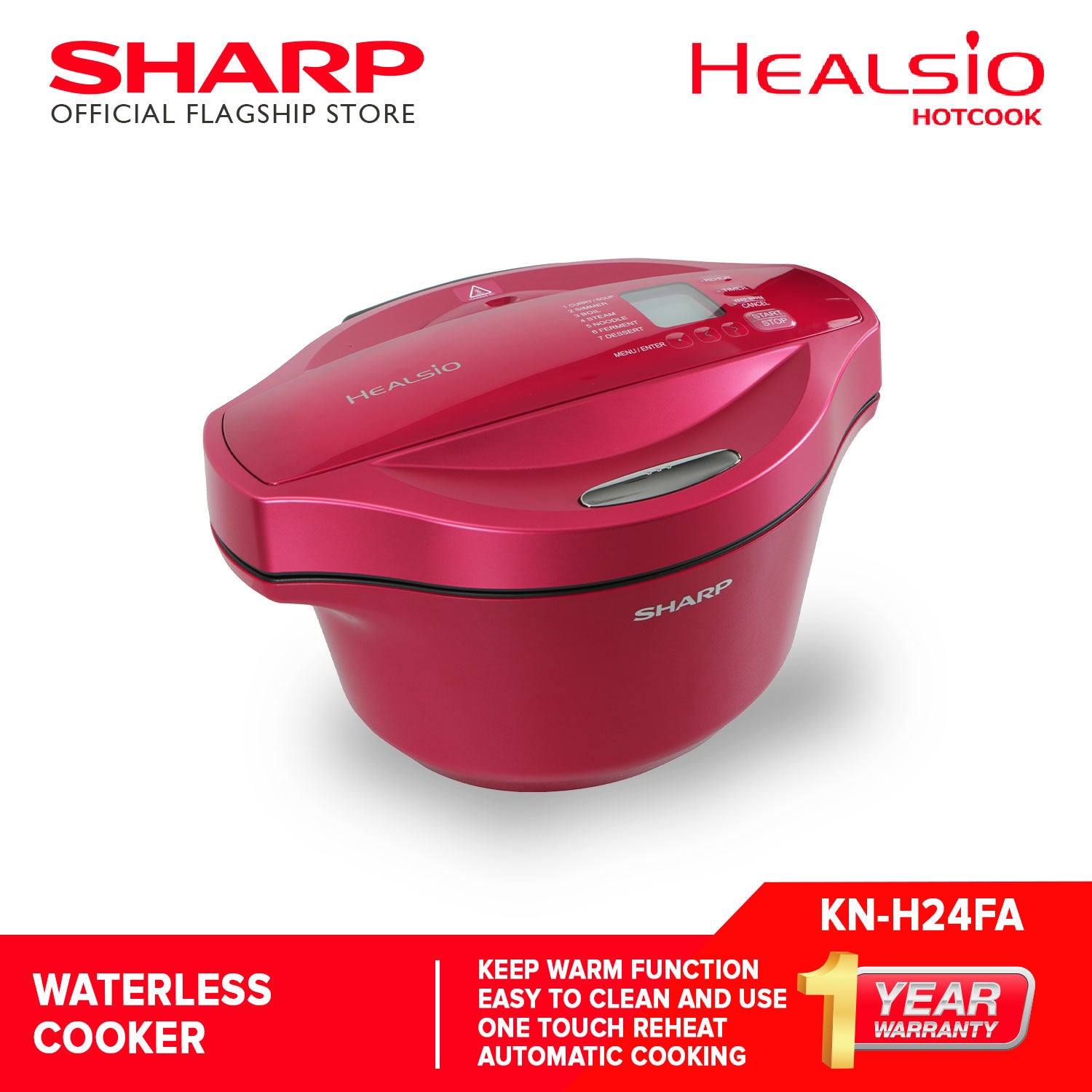 SharpHealsioHotcookKN-H24FAWaterlessCooker-R5