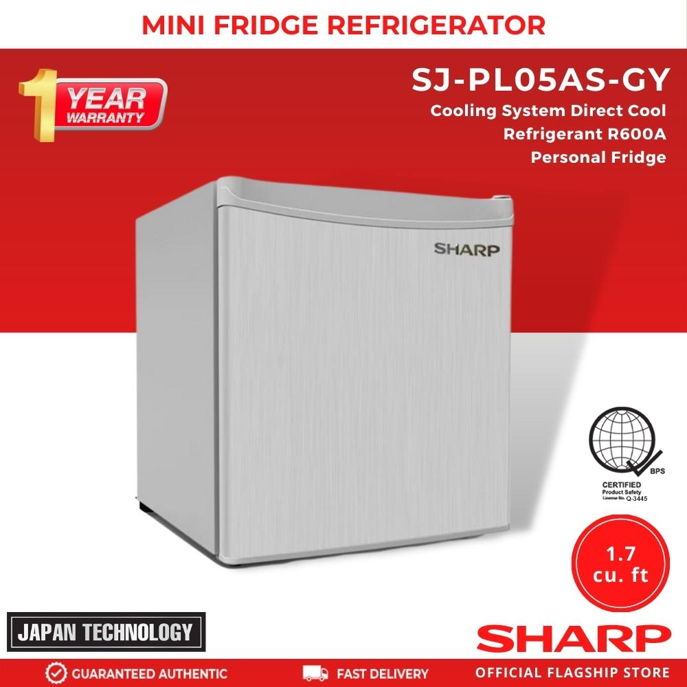 SharpMiniFridgePersonalRefrigeratorSJ-PL05AS-GY1.7cuft-1