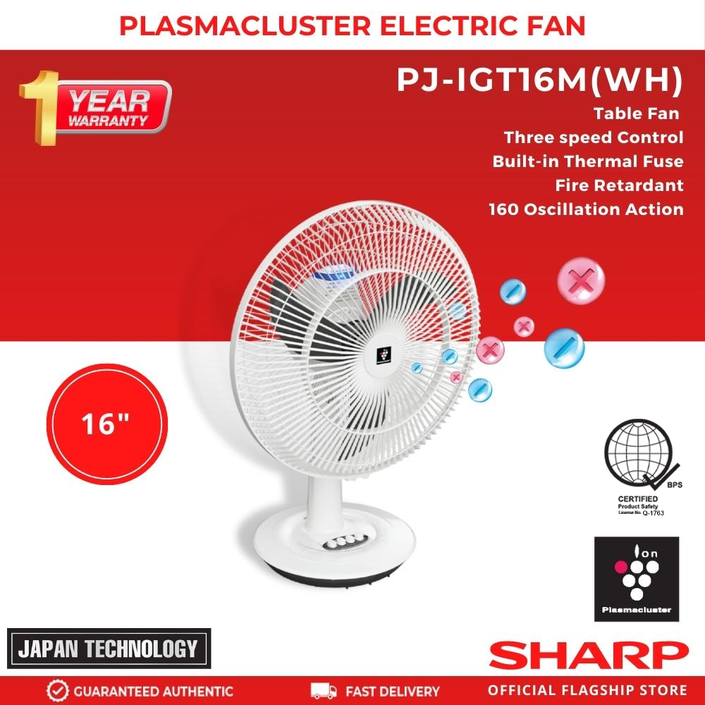 SharpPJ-IGT16M_WH_16PlasmaclusterIonElectricTableFan-1