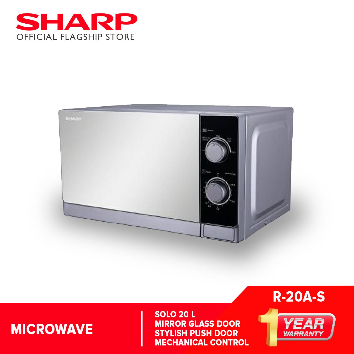 SharpSoloMicrowaveOvenR-20A_S_20Liters-4