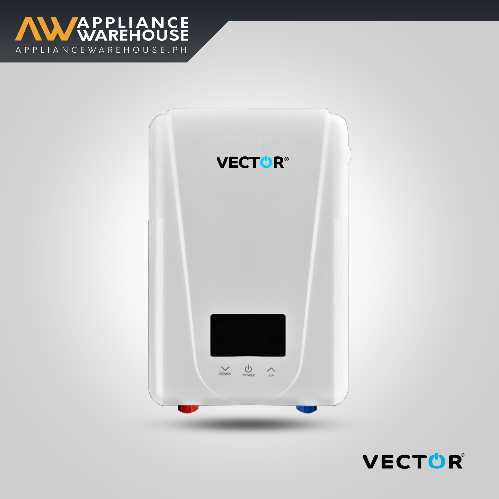 Vector VMP-55 5.5Kw 3-Steps Control Multipoint Instant Water Heater (White)