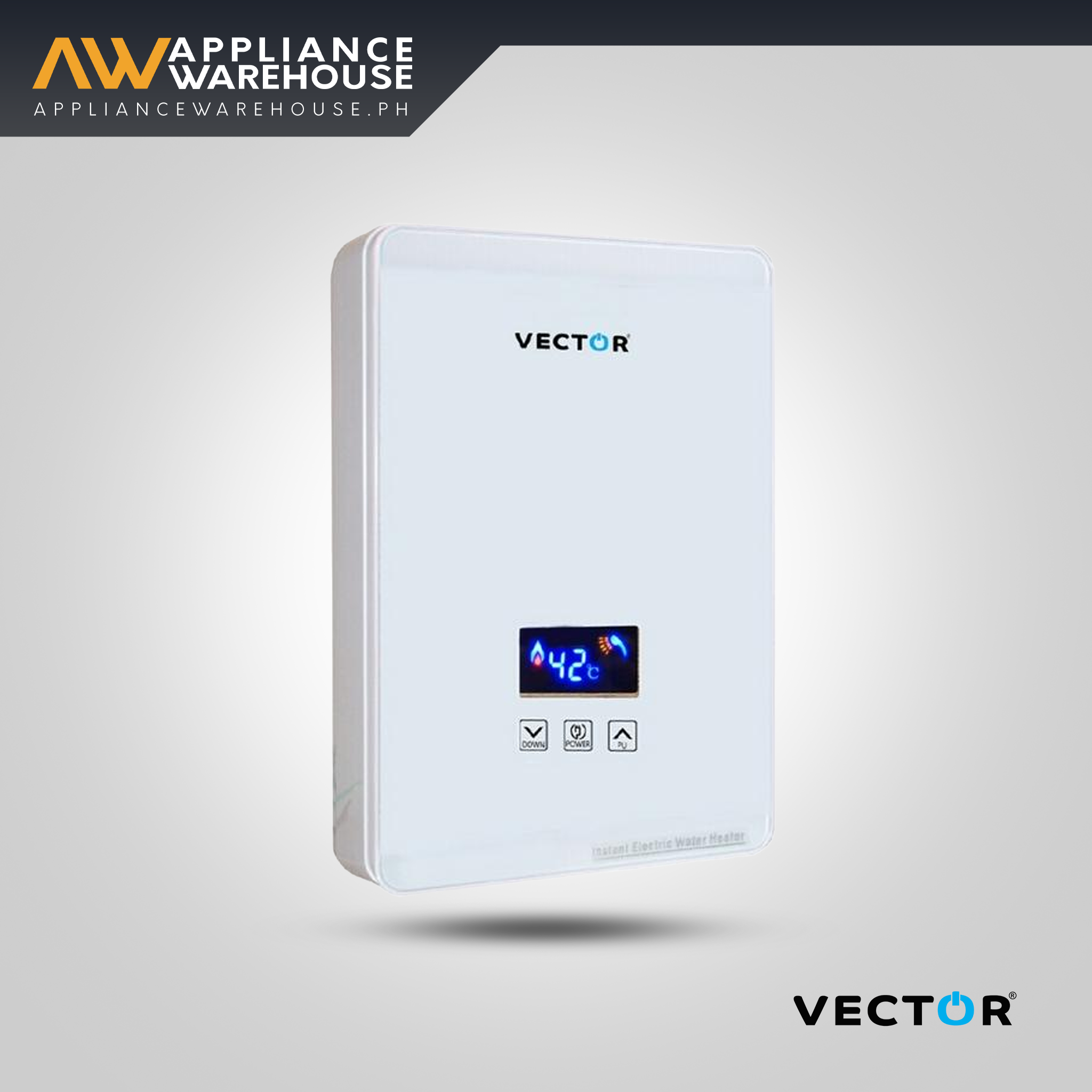 Vector VMP-55 5.5Kw 3-Steps Control Multipoint Instant Water Heater (White)