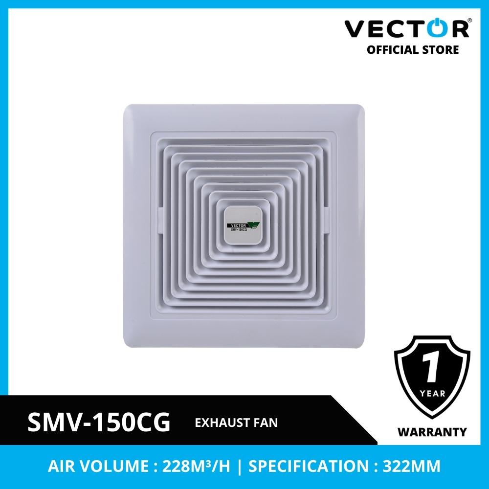 Vector SMV-150CG 6" Ceiling Exhaust Duct Fan (White) (1)
