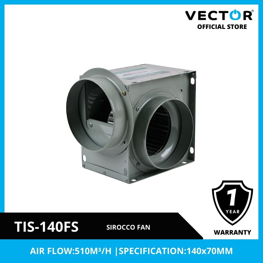 Vector TIS-140FS Small Sirocco Fan (Green) (1)