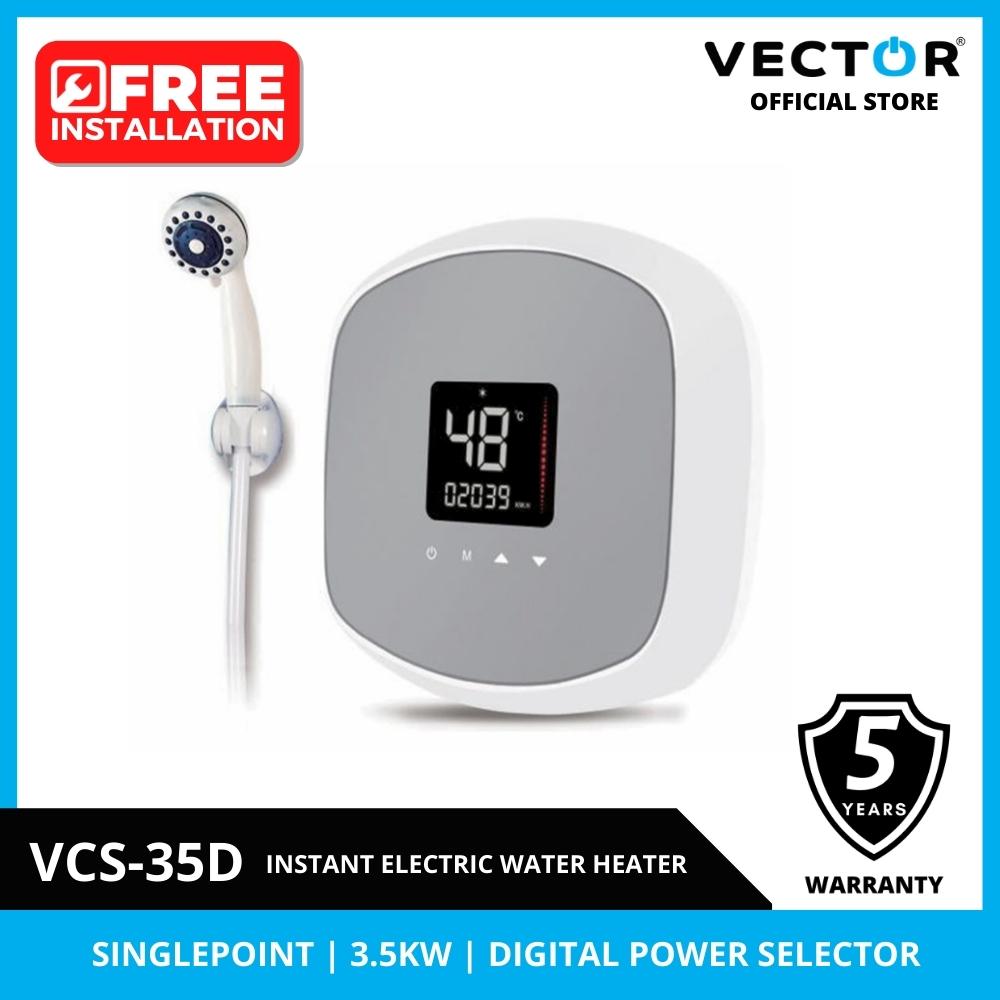Vector VCS-35D 3.5 Kw Singlepoint Instant Electric Water Heater (1)
