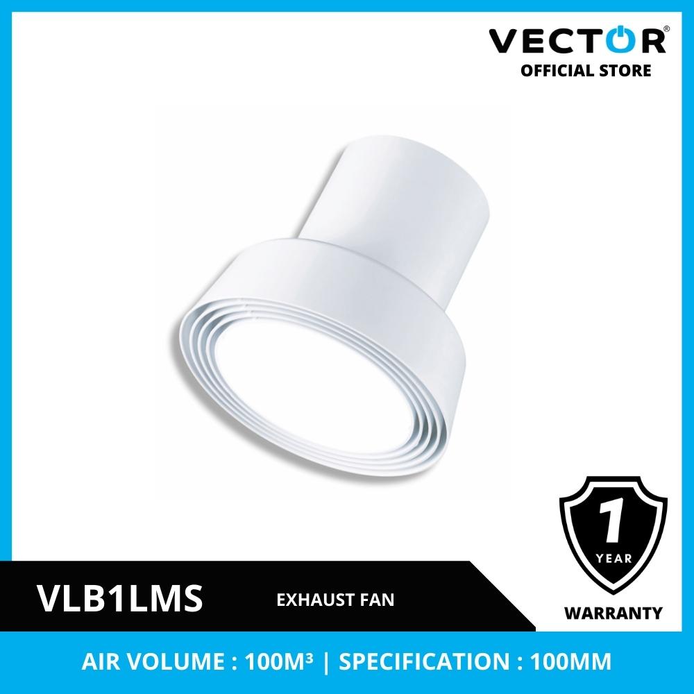 Vector VL-B1-LM-S Ceiling Basic Corner w/ Fan LED Light & Motorized Extractor Fan in 1 (1)